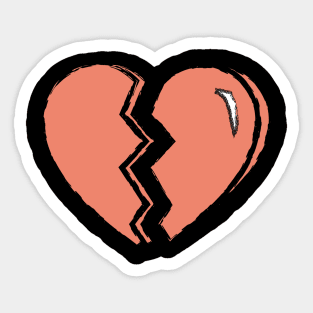 Heartbroken Sticker